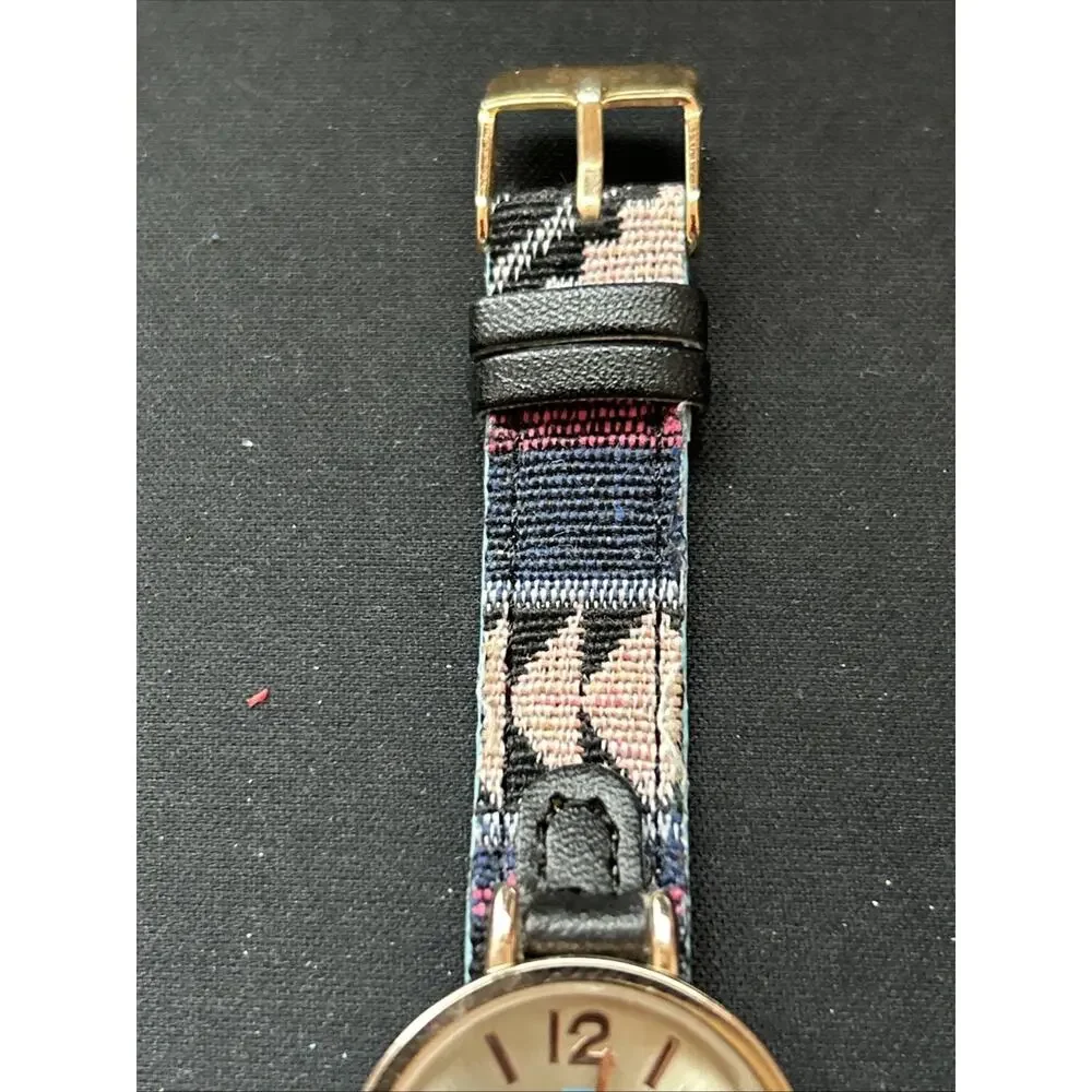 Canyon Sky Rose Gold Tone Case Multicolored Band Women’s Quartz Watch